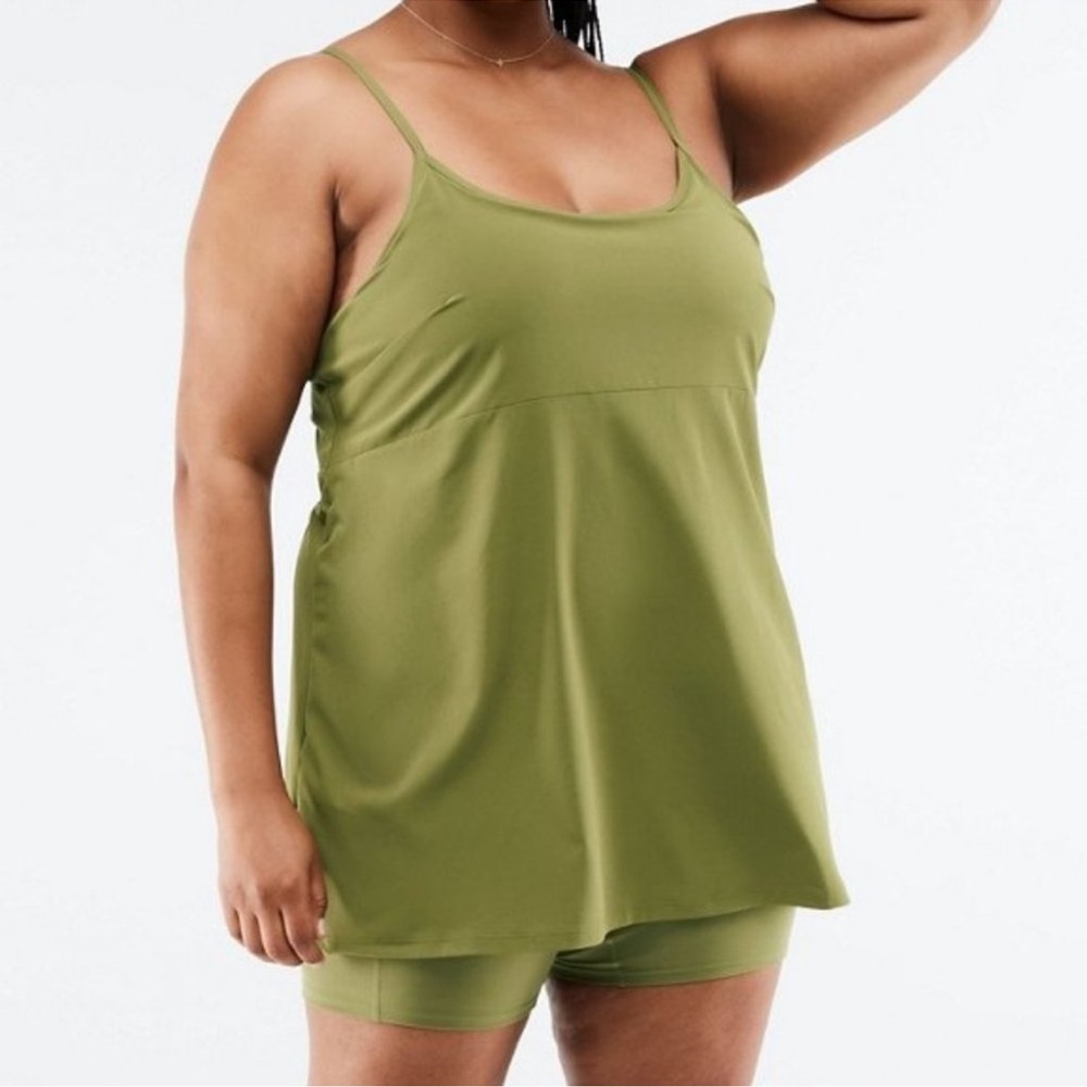 Fabletics Laura Active Dress Green Exercise Dress Activewear Dress 4X Plus Size